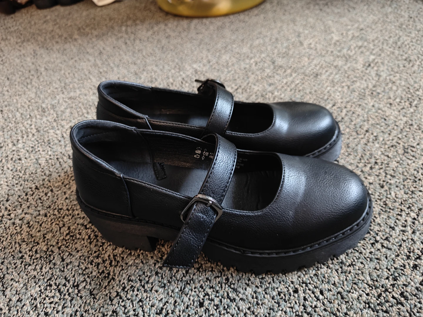 Black Mary Jane Platform Shoes 🧡💖