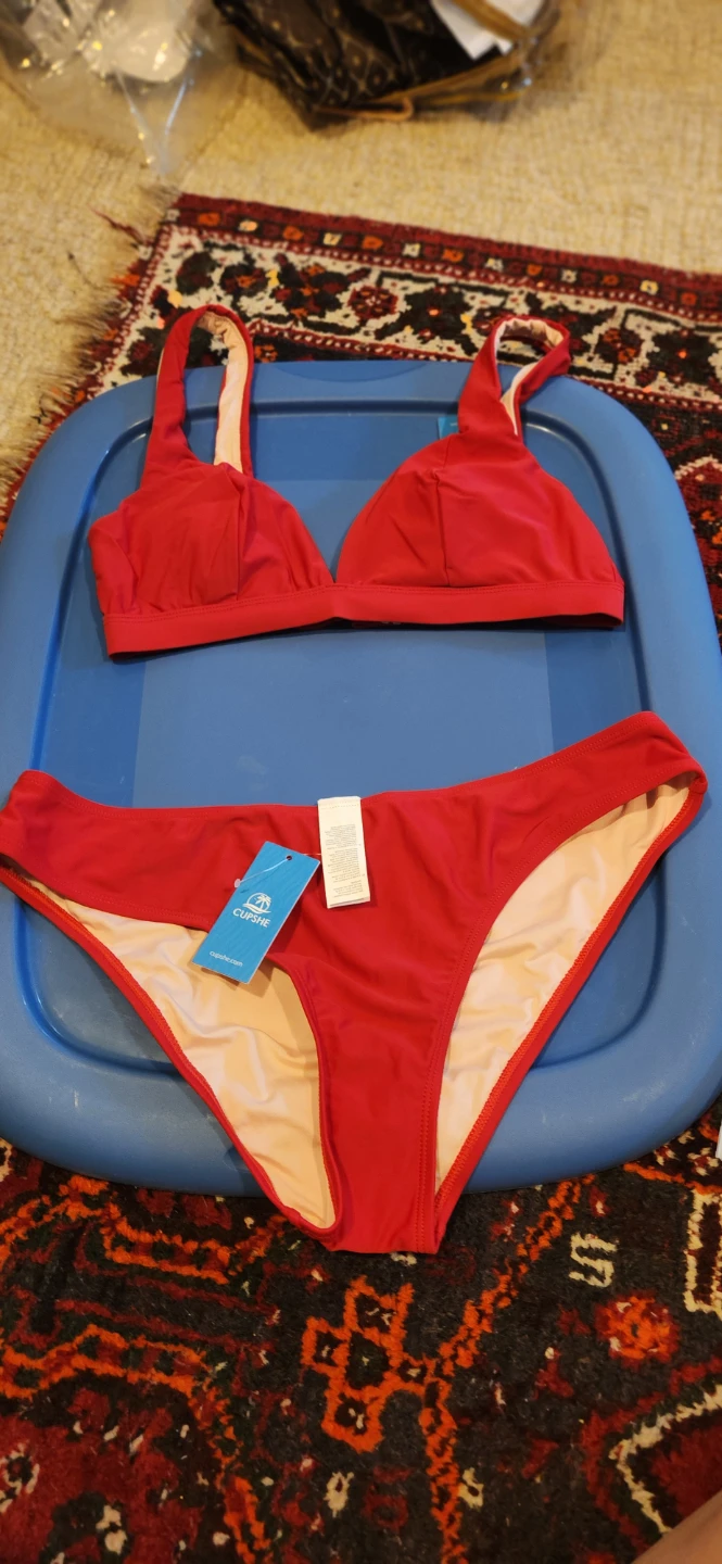 Cupshe Red Bikini Set