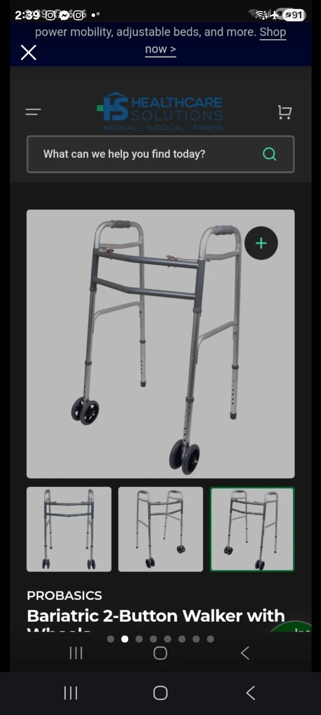 Guardian  xwide Folding Walker With Wheels brand new - photo 2
