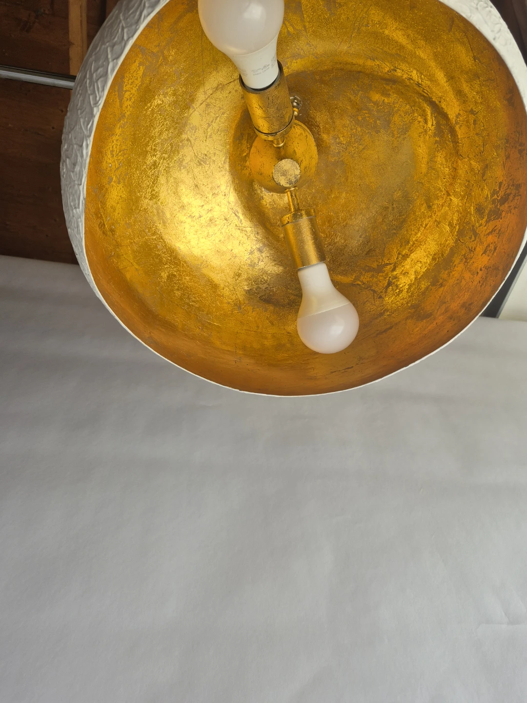 Textured Dome Pendant Light MCM style - photo 5