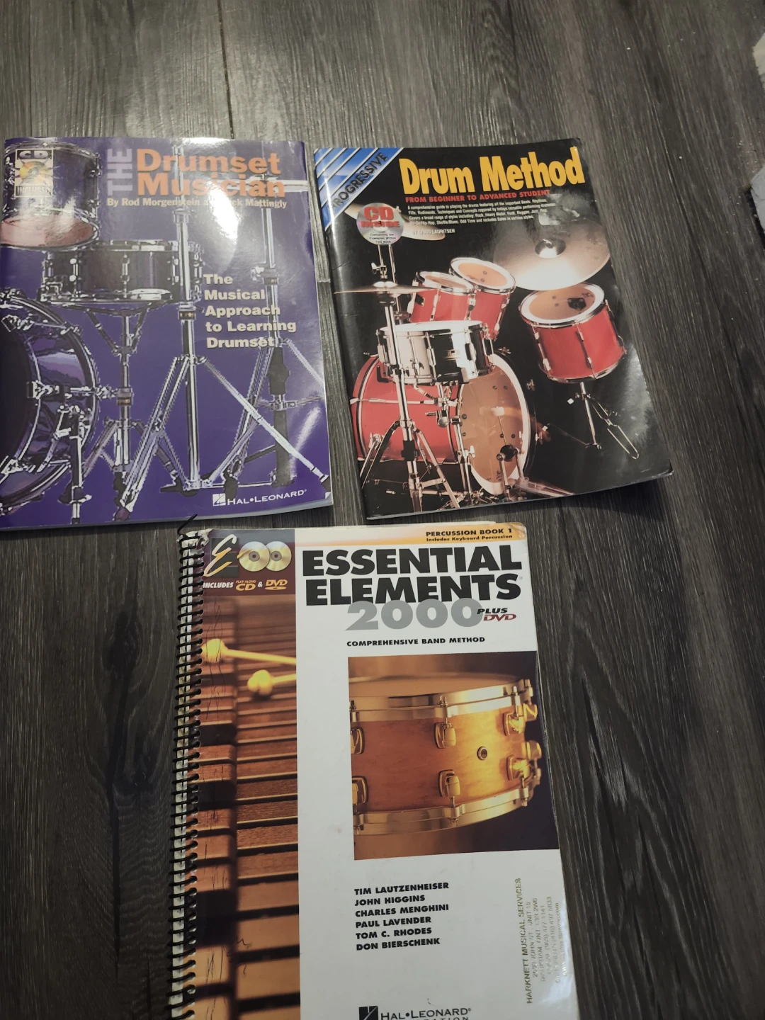 Set of 3 Drum Instruction Books