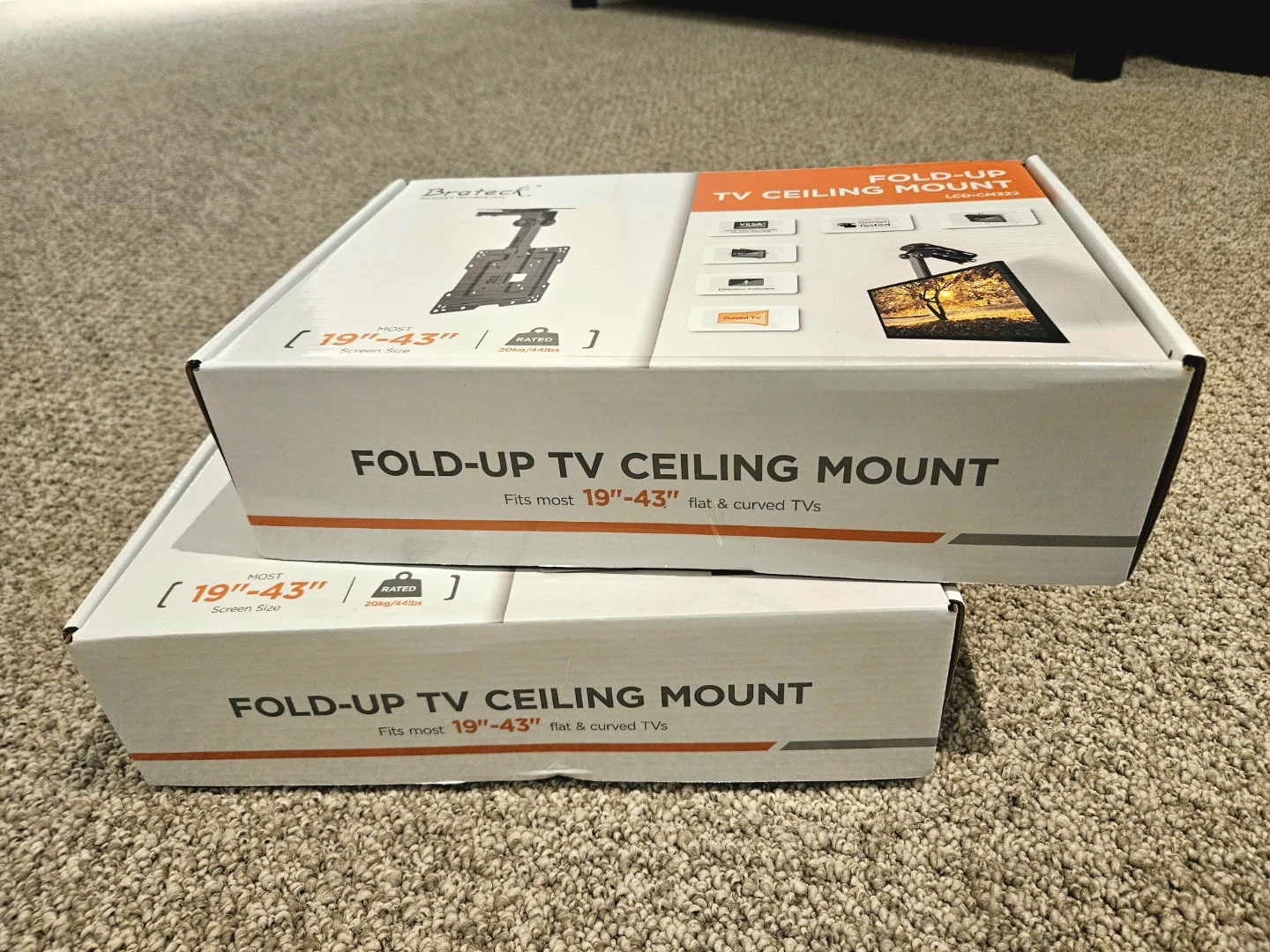 Brateck Fold-Up TV Ceiling Mount LCD-CM322 - photo 2
