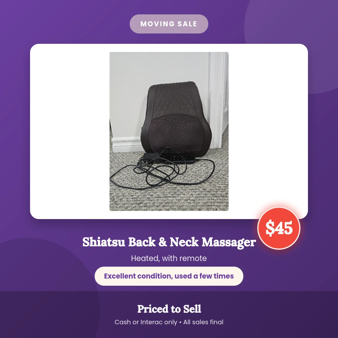 Shiatsu Back and Neck Massager