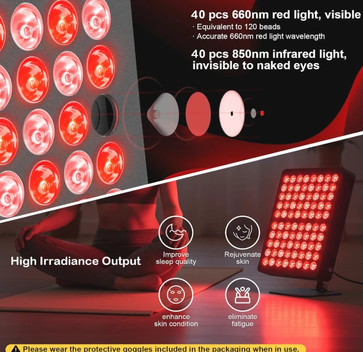 Red Light Therapy Panel with Stand Brand New - photo 3