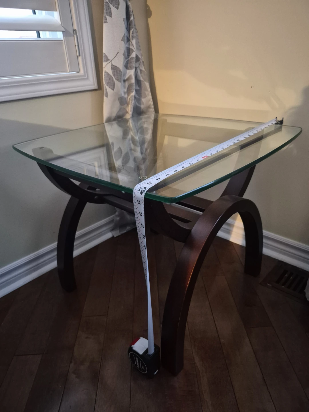 Modern 3-Pc Glass Top Set 1 Coffee Table + 2 Side Espresso Wood - photo 5