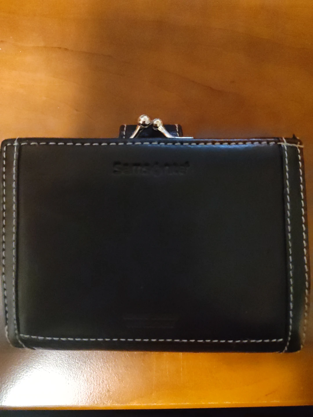 Samsonite black leather wallet - photo 3
