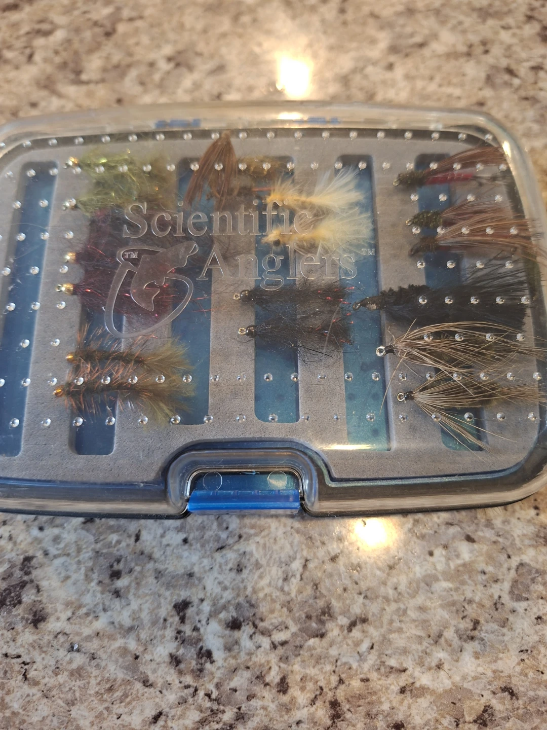 Scientific Anglers Fly Box w/ 30+ Assorted Fishing Flies Lot - photo 3