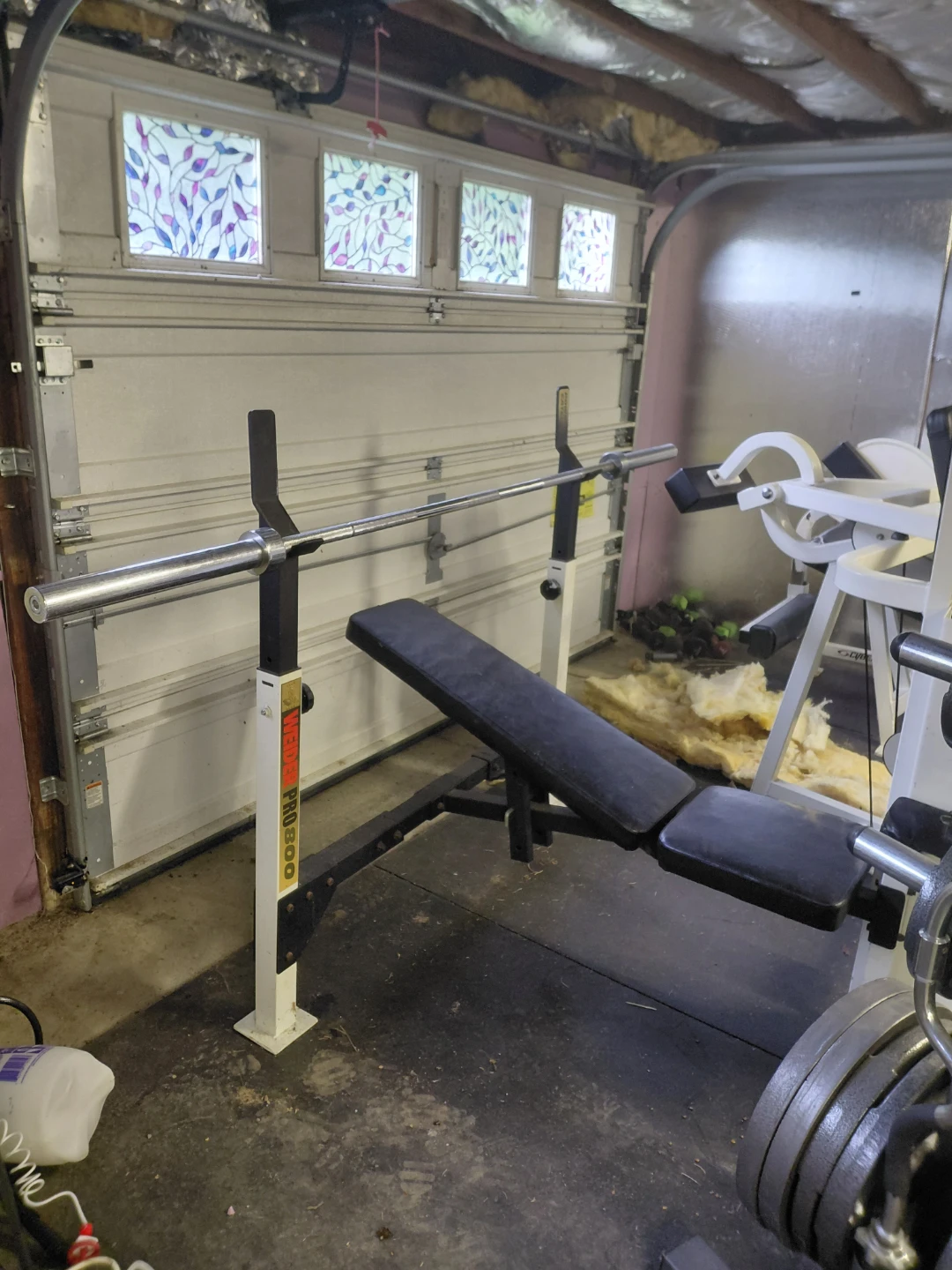 Olympic weights with curl bar 461 lbs - photo 2