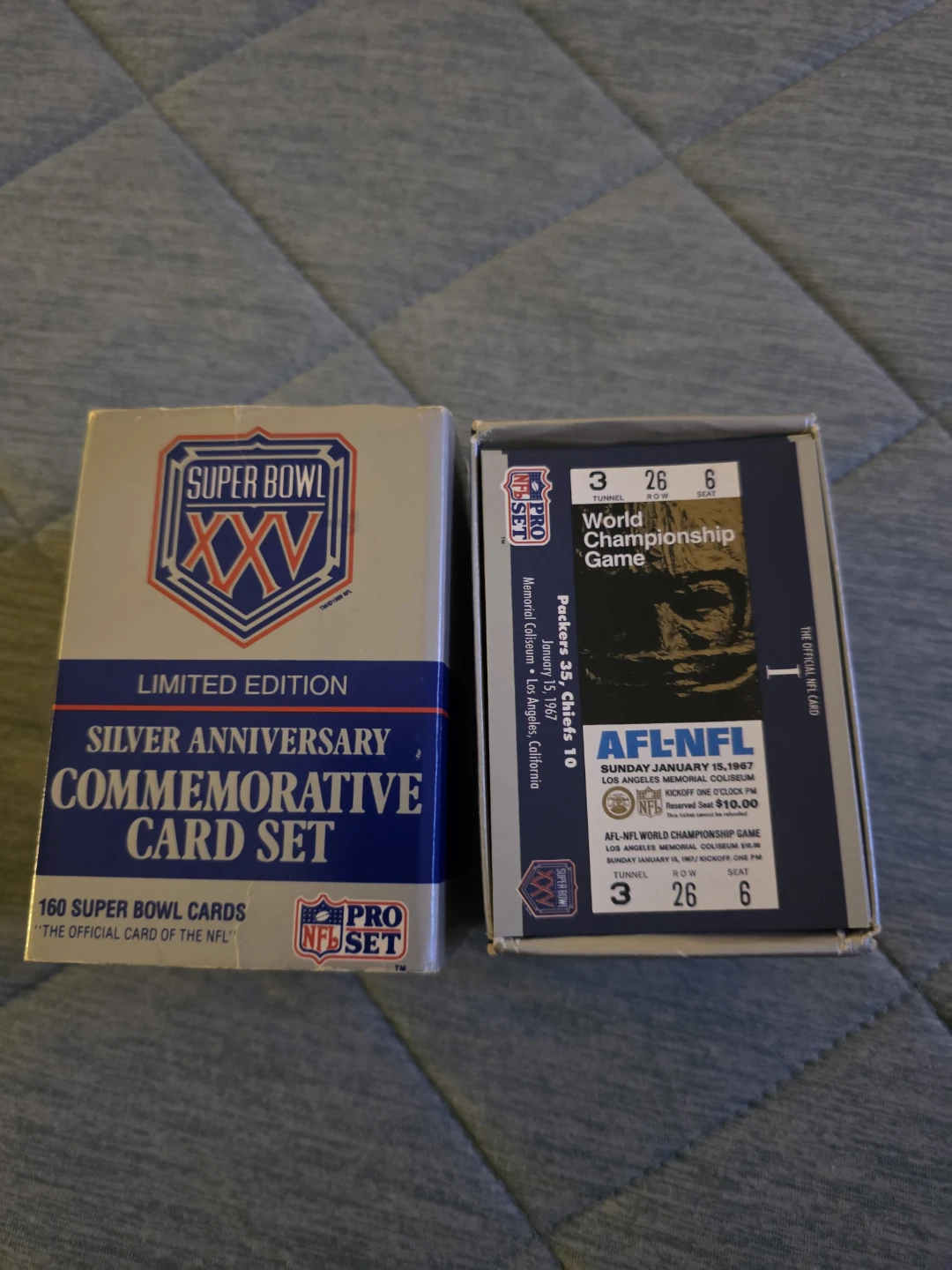 Pro Set Super Bowl XXV Silver Anniversary Card Set - photo 2