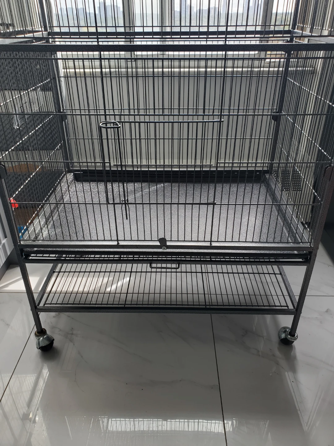 Large Black Metal Bird Cage - photo 3