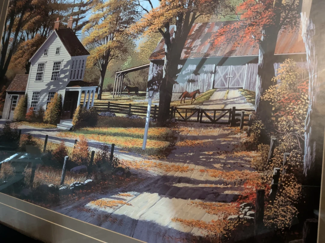 Rustling leaves by J. Saunders , a Country Landscape Print - photo 2
