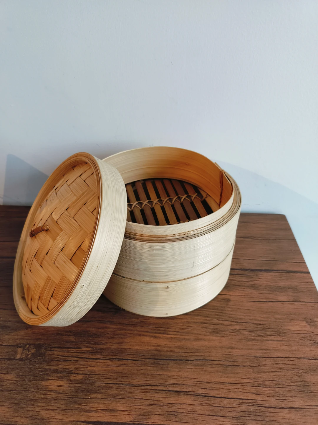 Bamboo Steamer Basket with Lid
