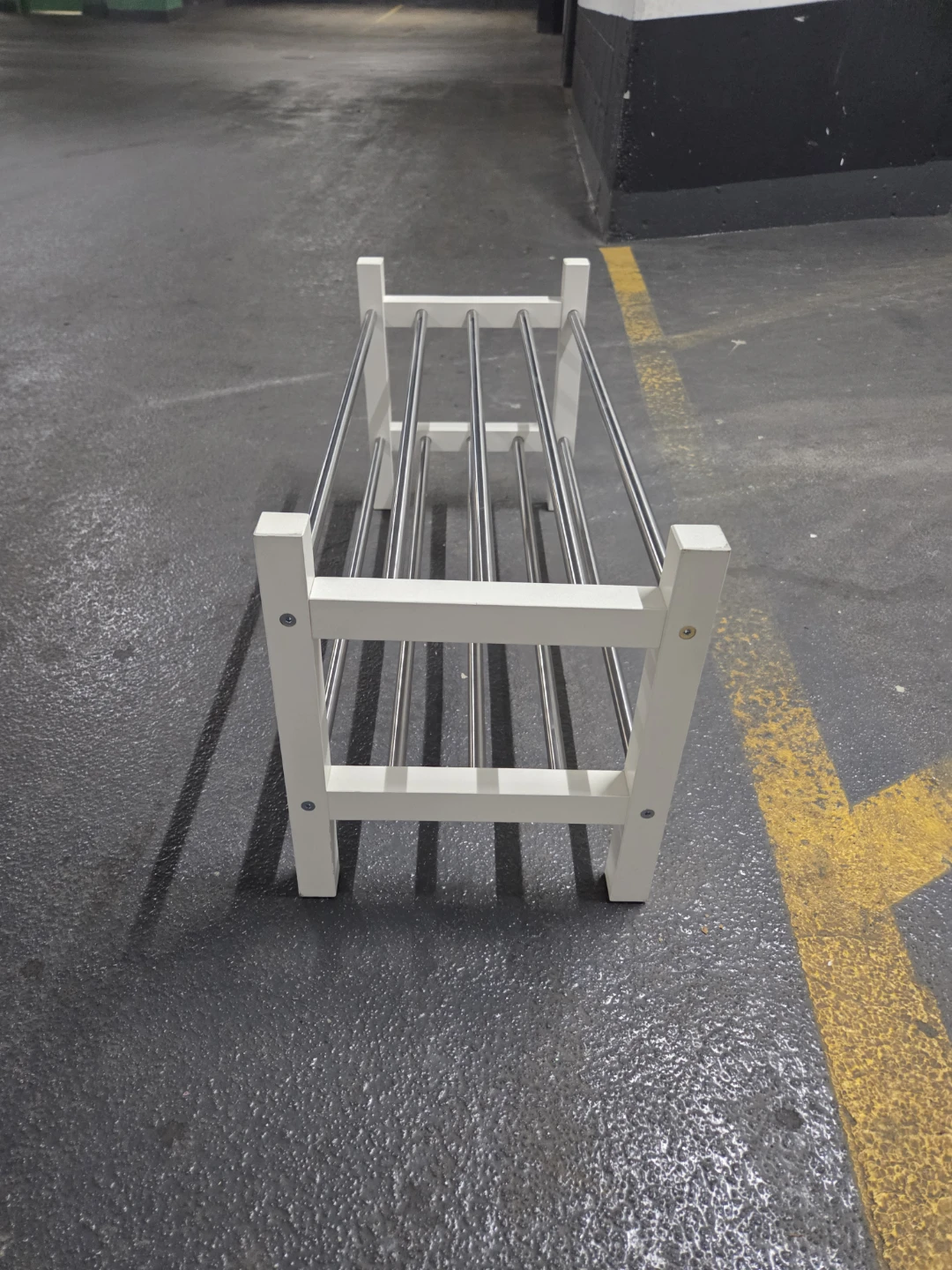 White Metal Shoe Rack - photo 2