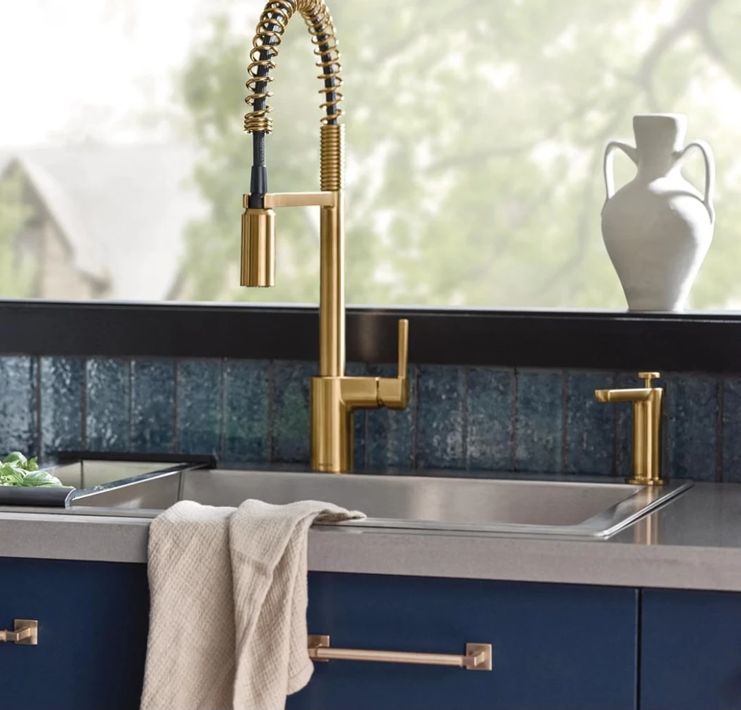 Moen S3947 Series Soap Dispenser - Brushed Gold - photo 4