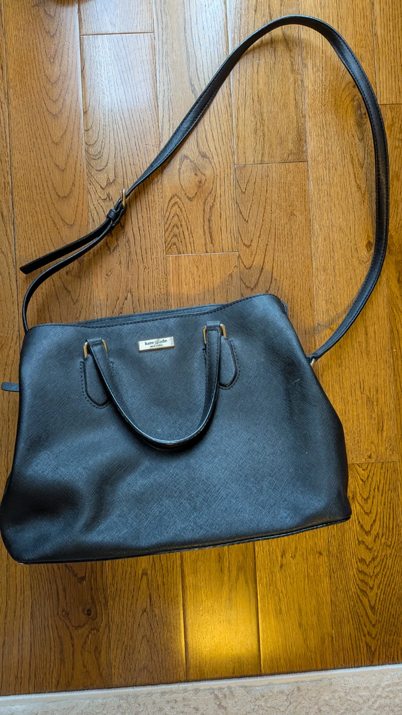 Kate Spade black crossbody satchel