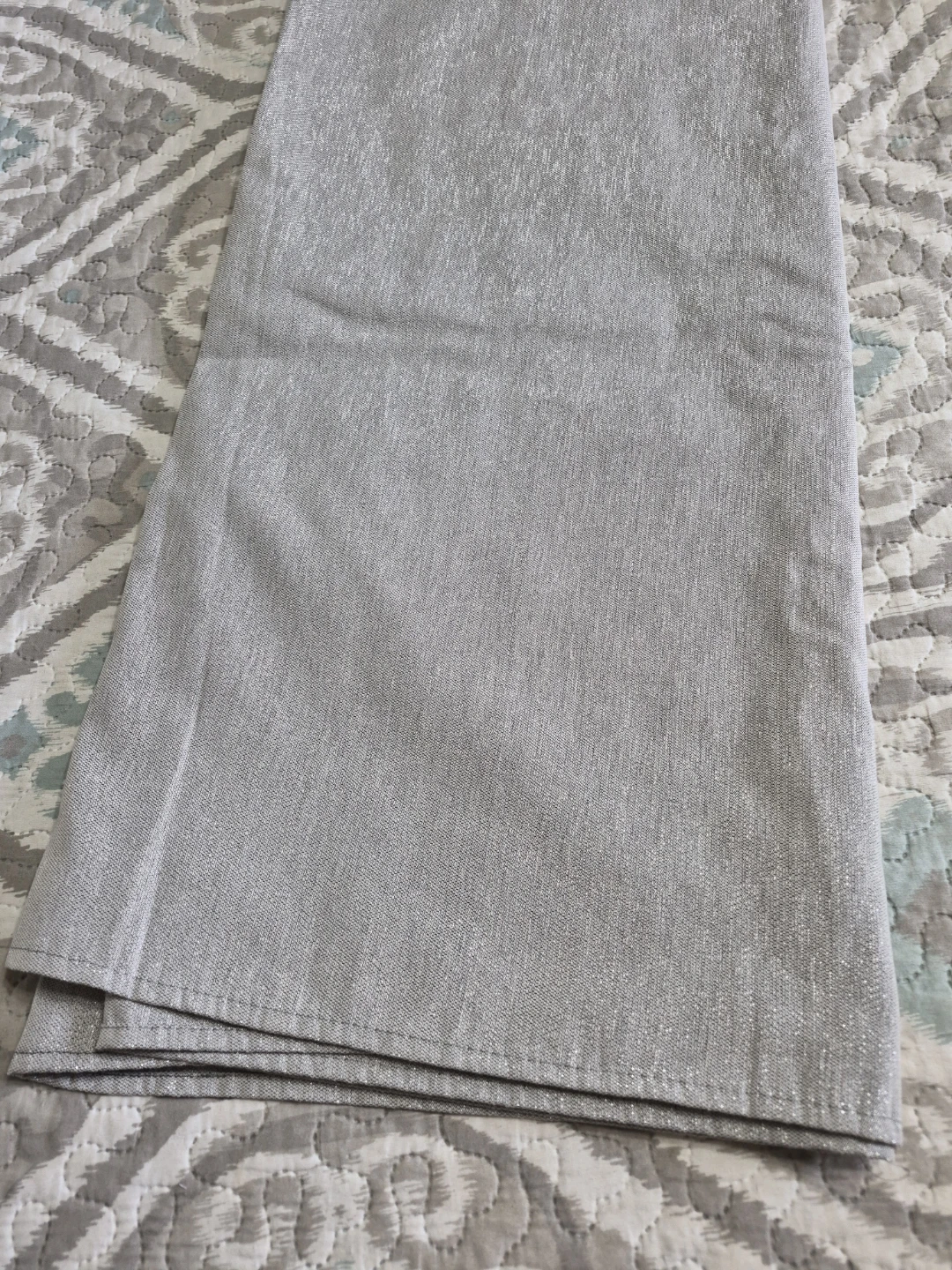 Silver Grey Christmas Holiday 60" x 120" Rectangle..