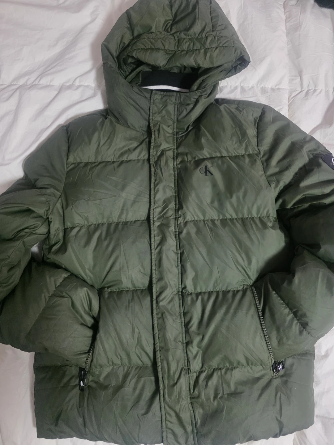 Calvin Klein Jeans Puffer Jacket - Green - XL