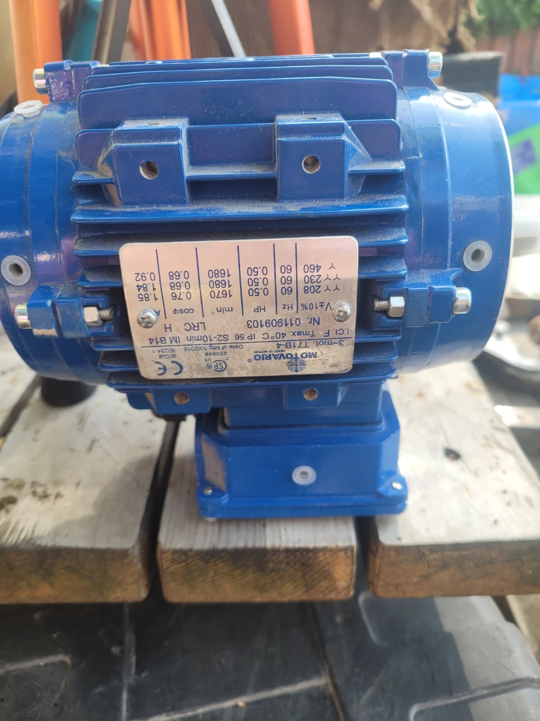 Motovario 3-phase Electric Motor T71B-4