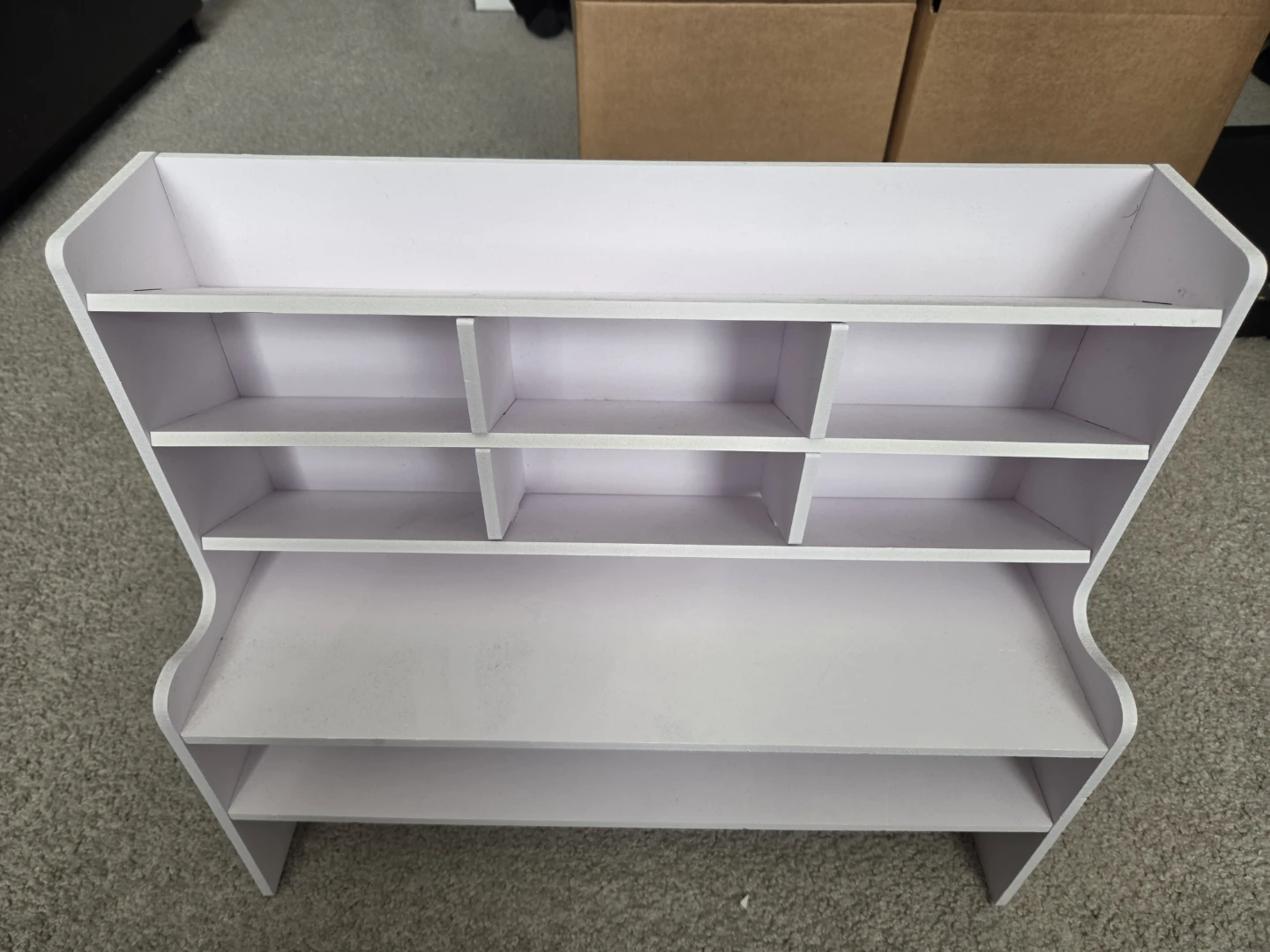 White Desktop Organizer Shelf - photo 4