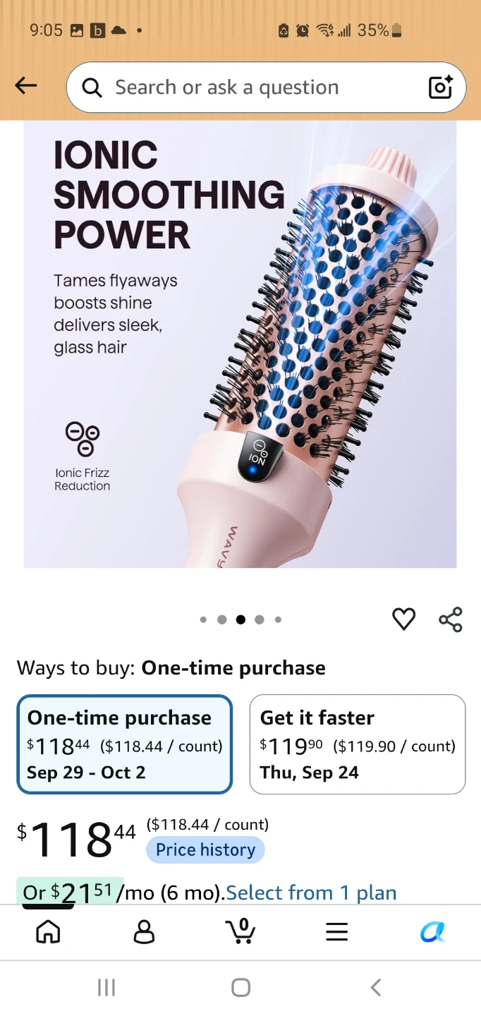 Brand new Wavytalk Thermal Brush Blowout Boost Grande 1.77" - photo 2