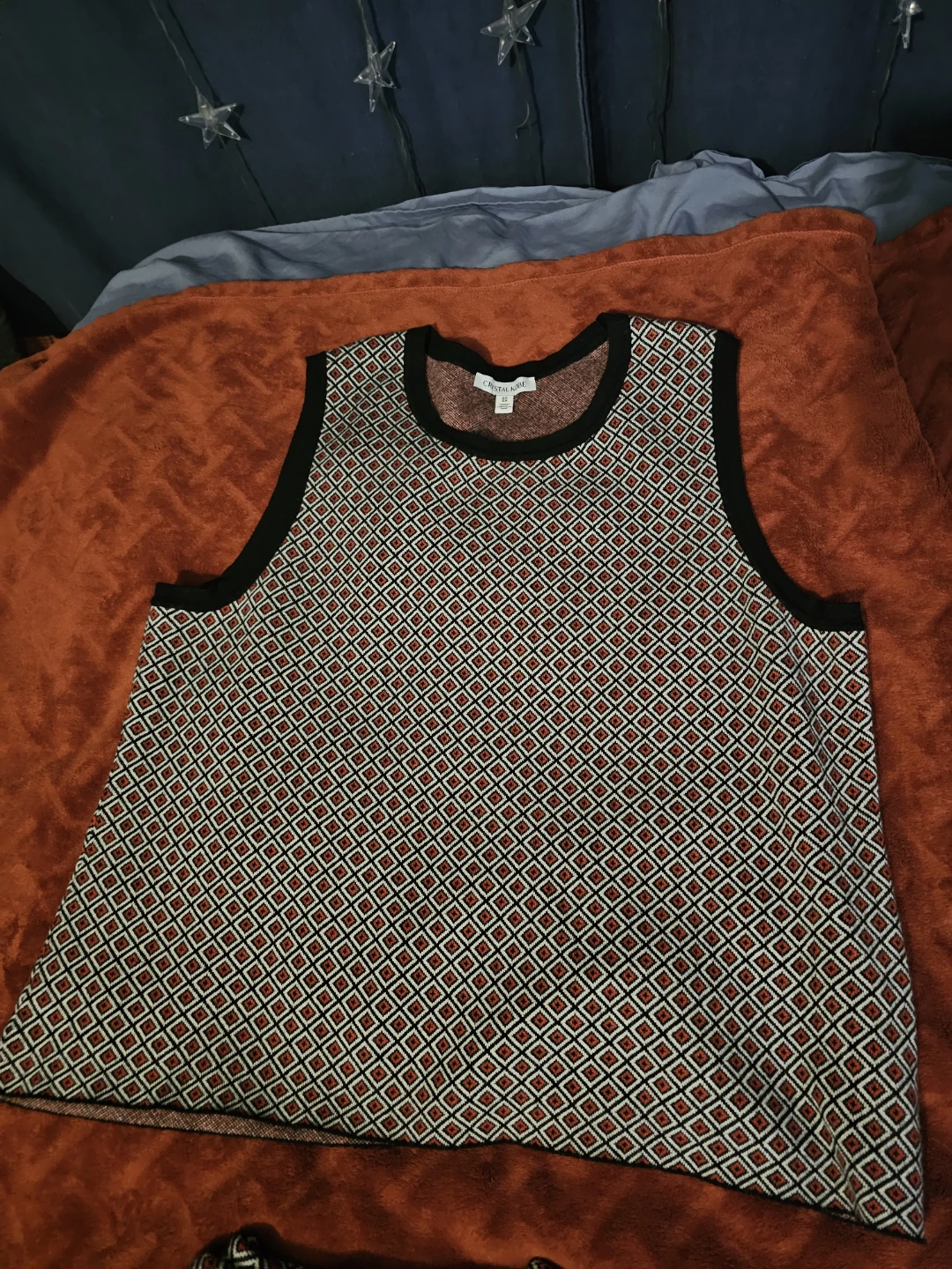 Crystal Kobe Knit Sleeveless Top 2X