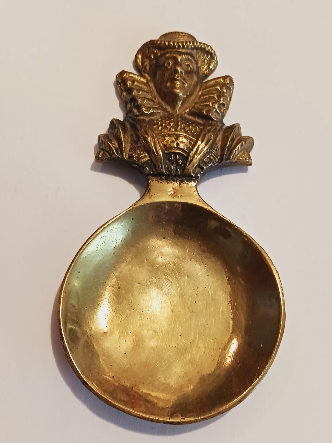 Gorgeous Vintage Brass Decorative Small  Spoon - photo 3