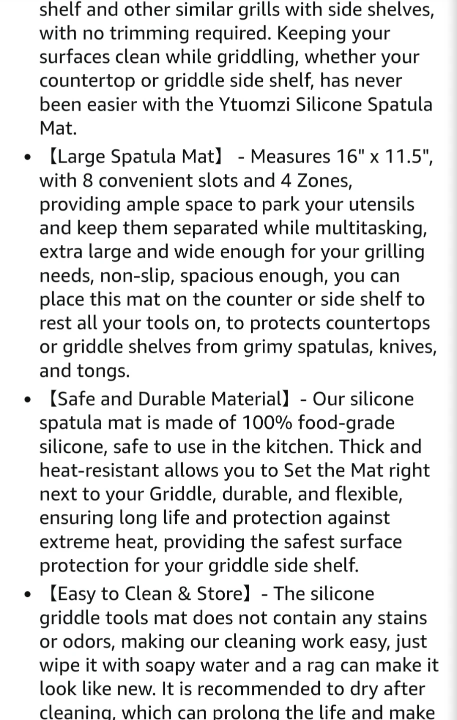 2 Pack Ytuomzi Silicone MatsFor your barbecue needs, anti-slip - photo 5
