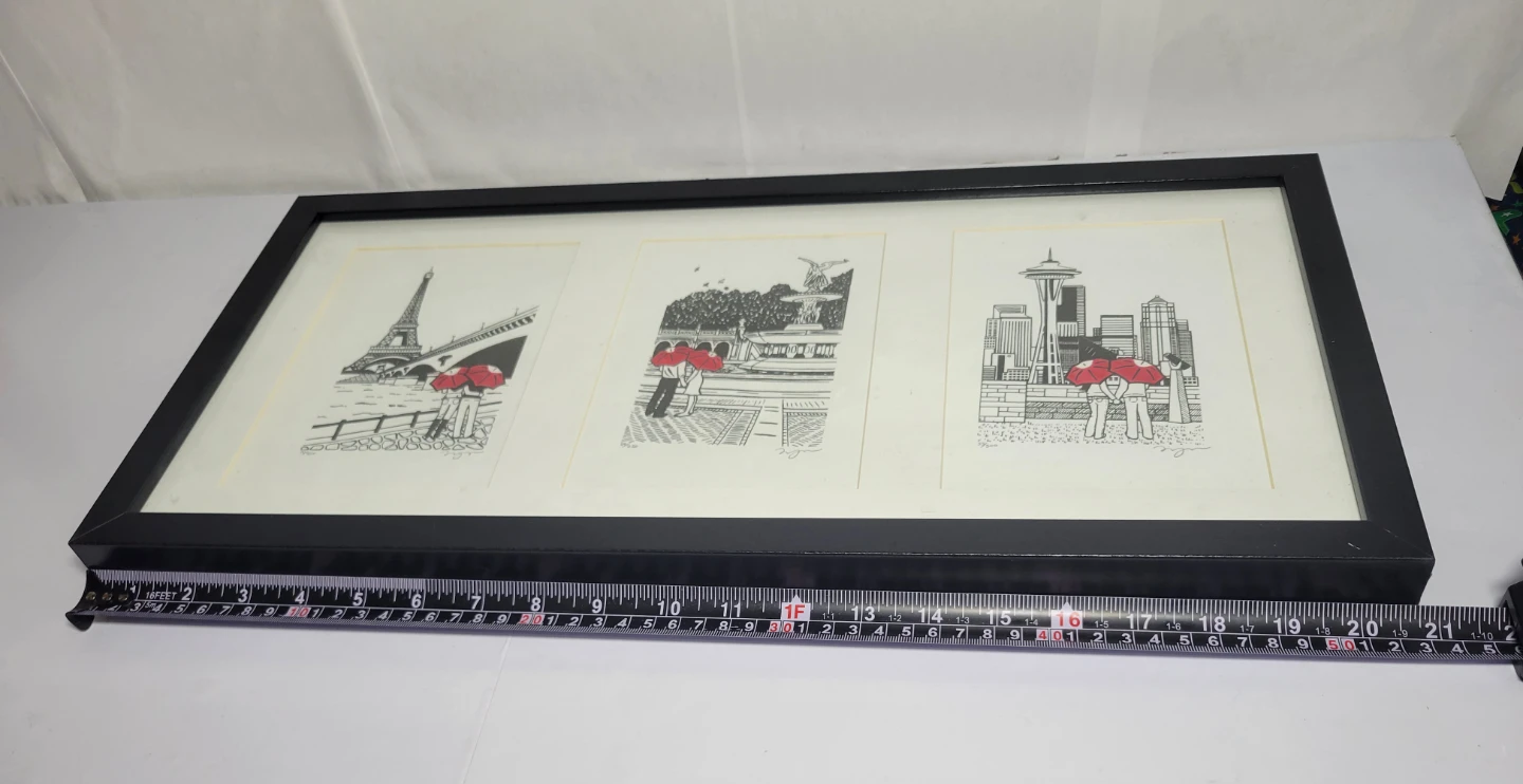 IKEA Ribba Triple Frame with City Prints - photo 3
