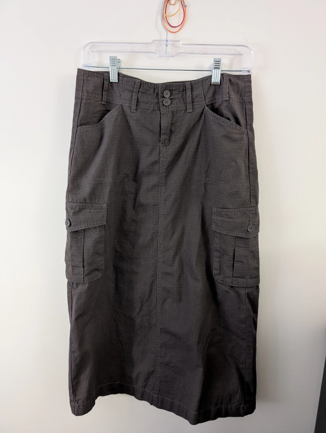 Brandy Melville Cargo Long Skirt with 4 pockets 100% cotton 30"