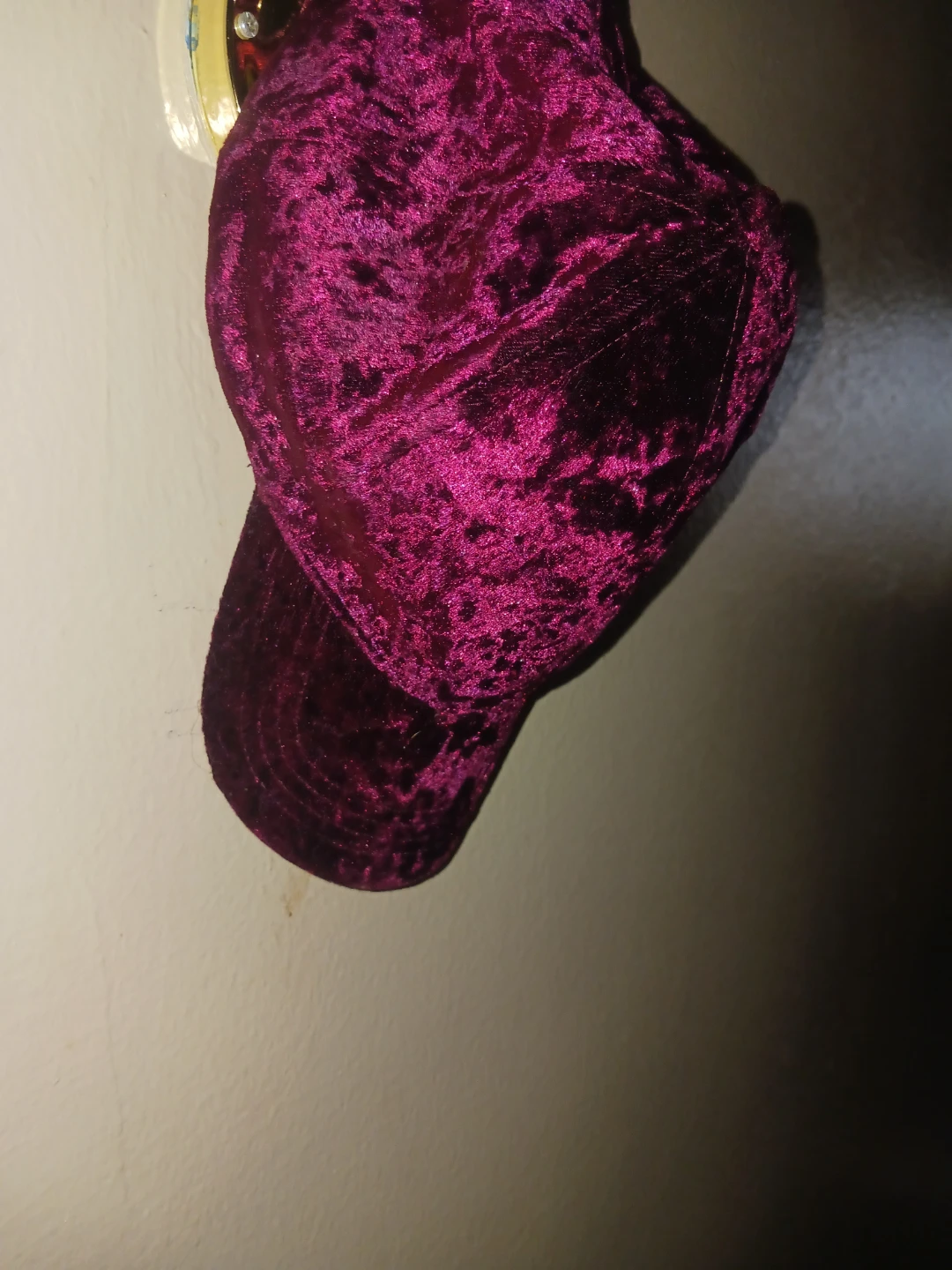 🏈 Burgundy Velvet Baseball Cap - photo 2