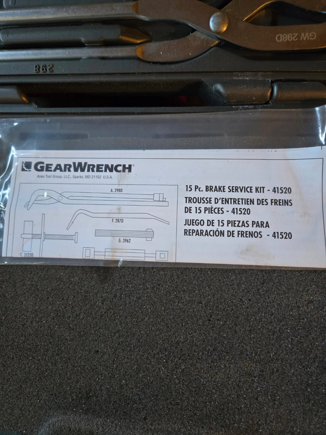 GearWrench 15 Pc. Brake Service Kit 41520 - photo 2