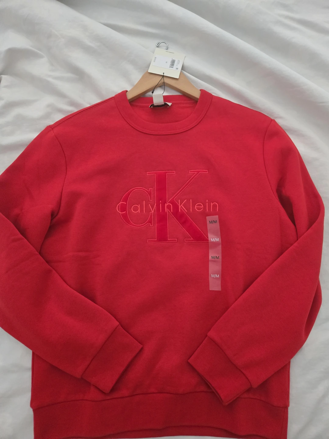 Calvin Klein Red Crewneck Sweatshirt