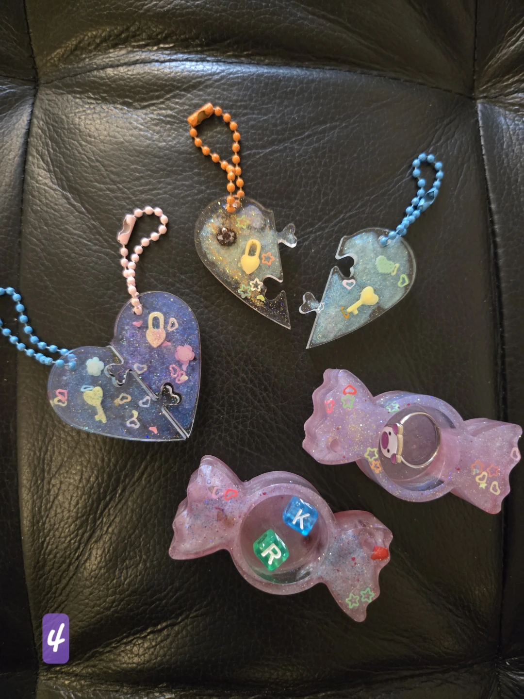 Assorted Resin Keychains and Trinket Boxes $4 Each - photo 3