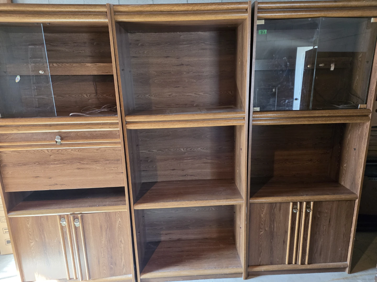 Three-piece Wooden Wall Unit - photo 4