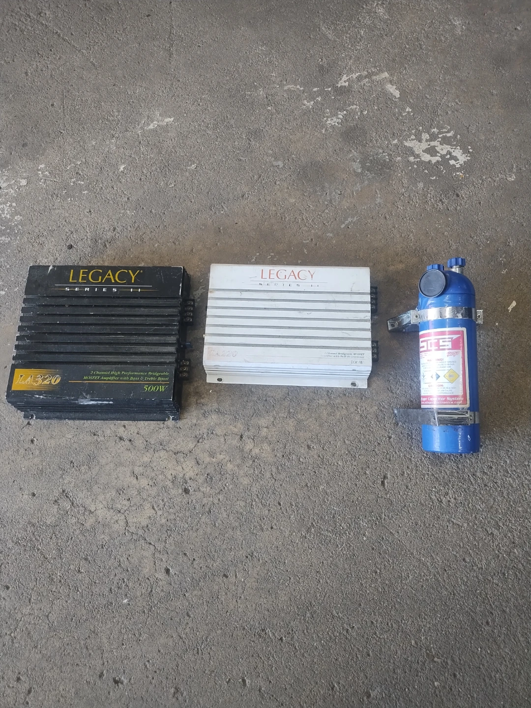 Legacy Car Audio Bundle: 2 Amplifiers and Stinger Capacitor