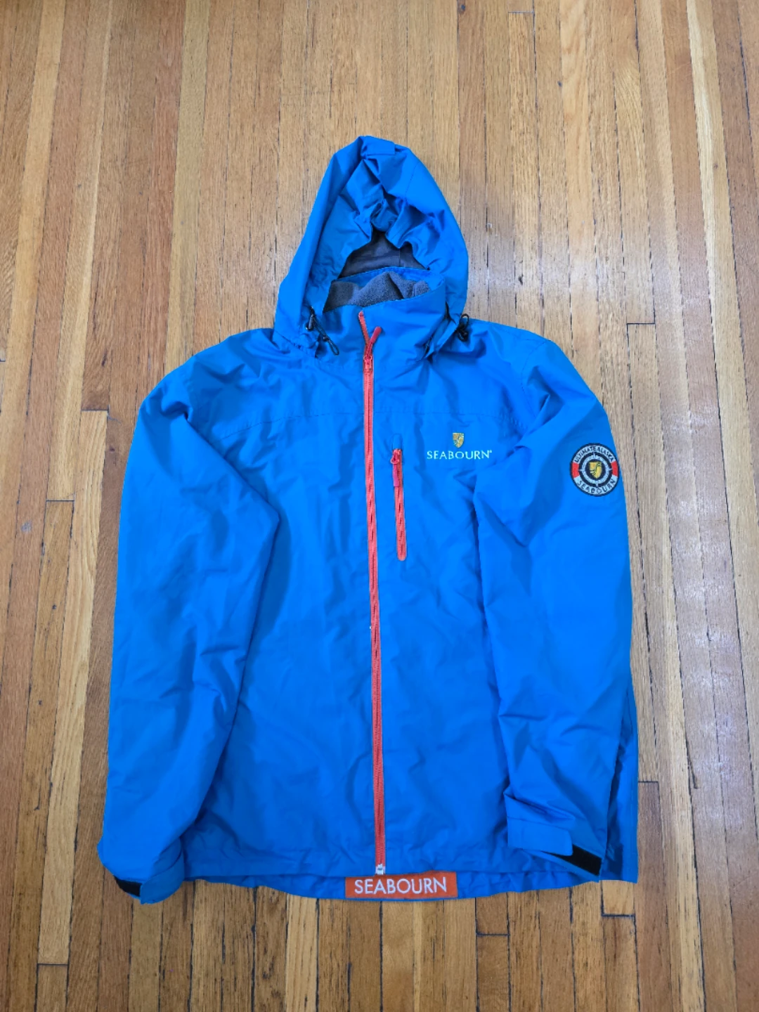 Seabourn Blue Hooded Windbreaker Jacket - photo 2