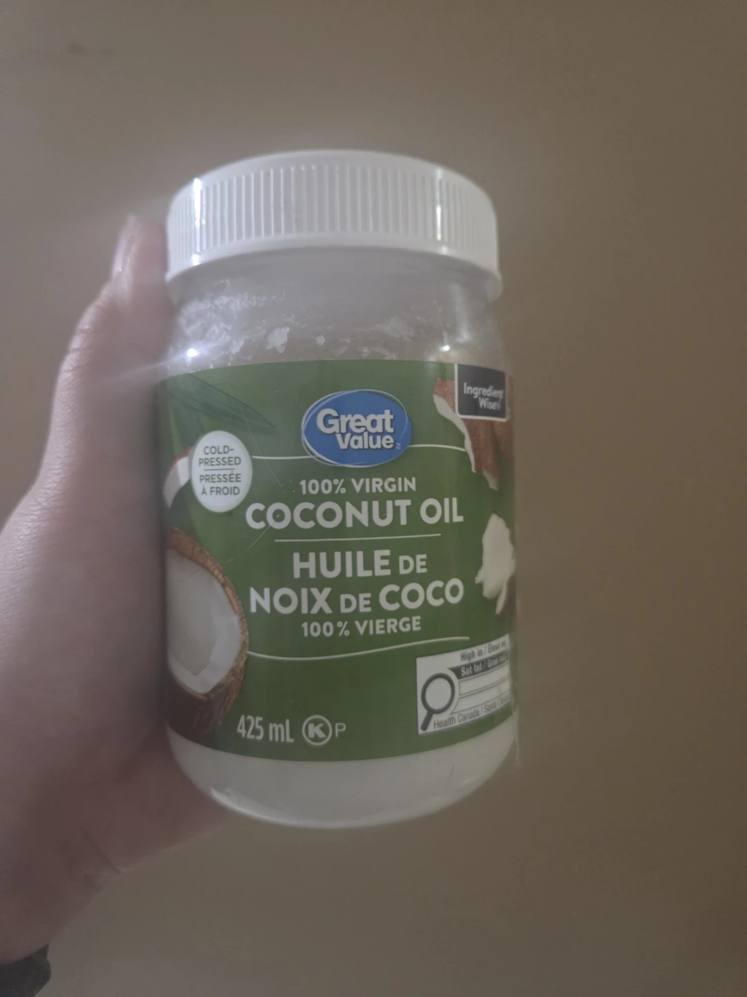 Great Value 100% Virgin Coconut Oil 🏈