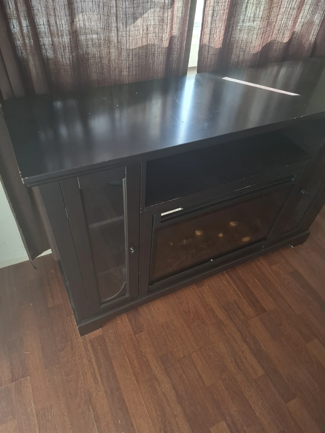 Electric Fireplace Media Console