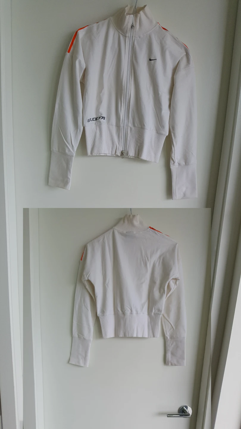 Nike Track Jacket White Orange