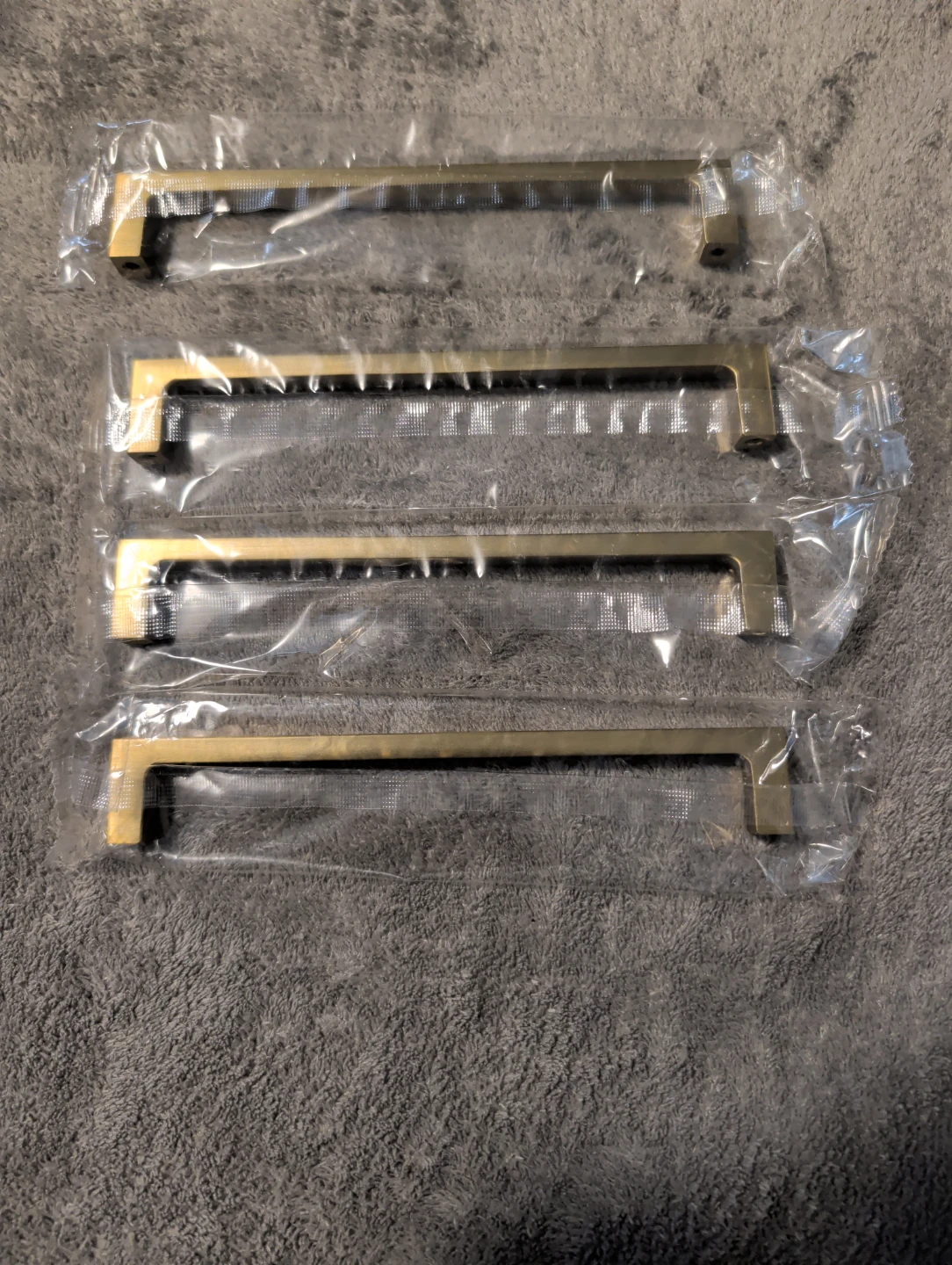 Set of 4 Brushed Gold Cabinet Handles - photo 3
