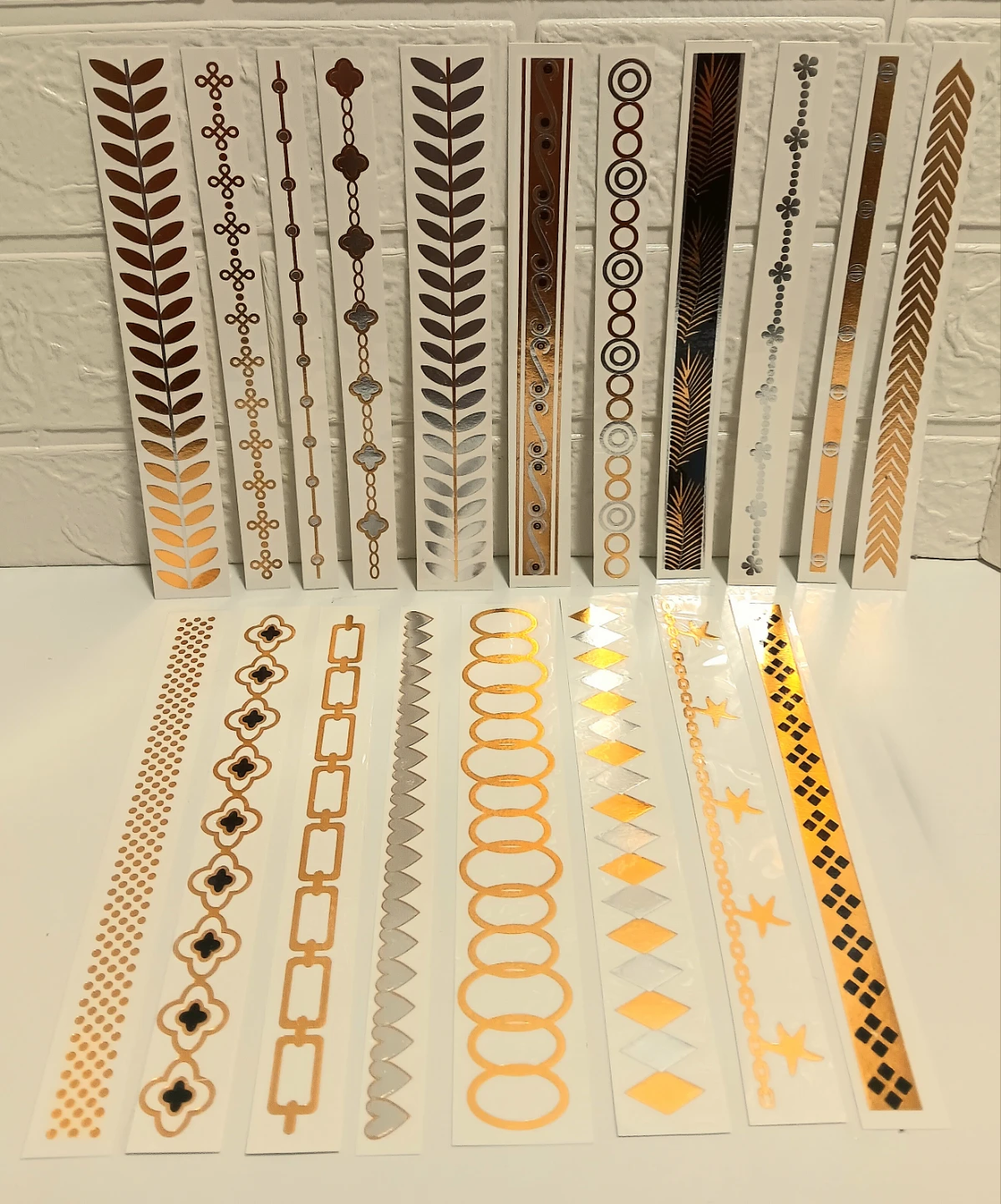 💝Metallic Temporary Tattoos - 19 Pieces💝 - photo 3