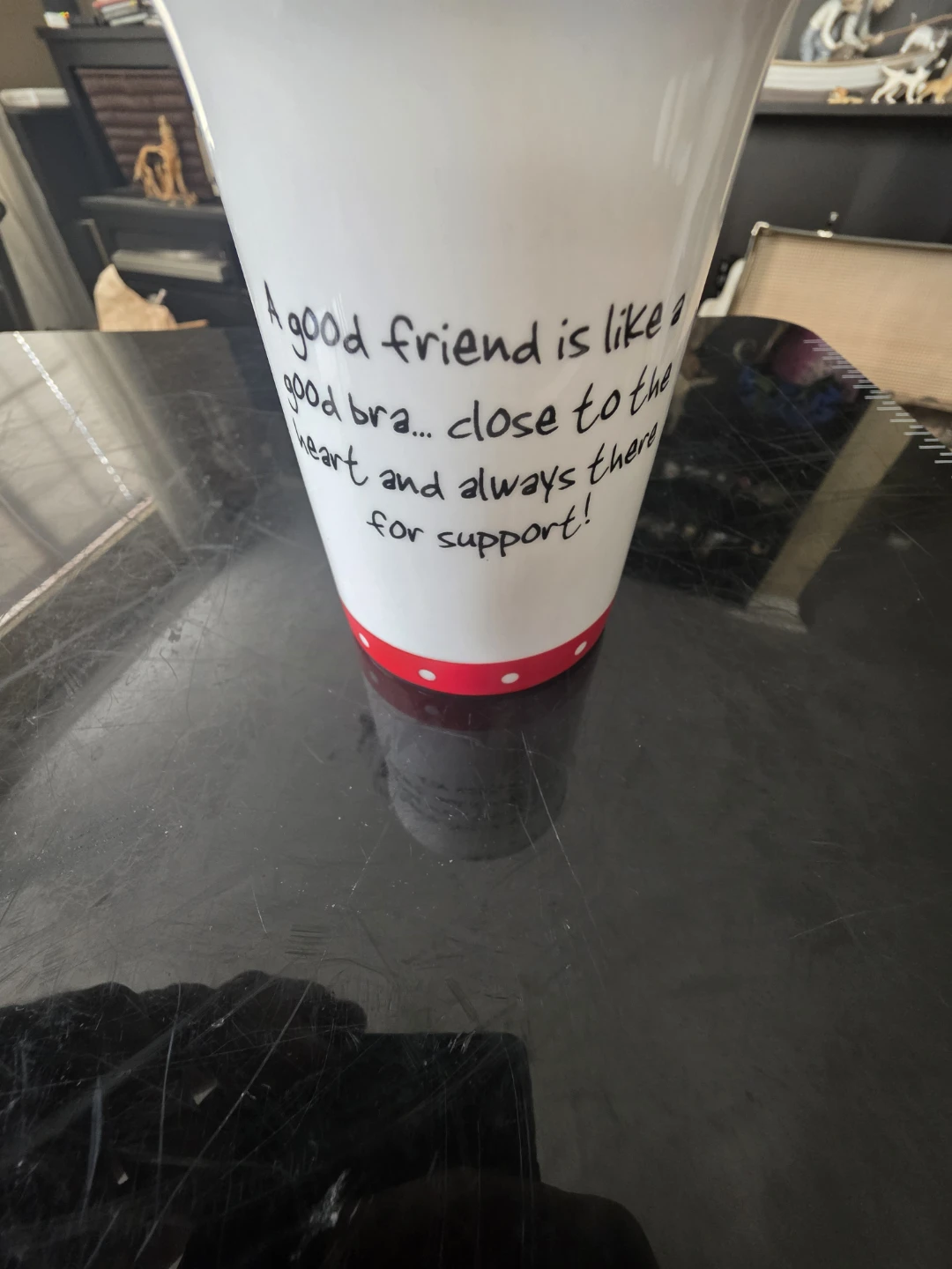 Russ The Skinny Card Co Mug with Quote and Cartoon - photo 2
