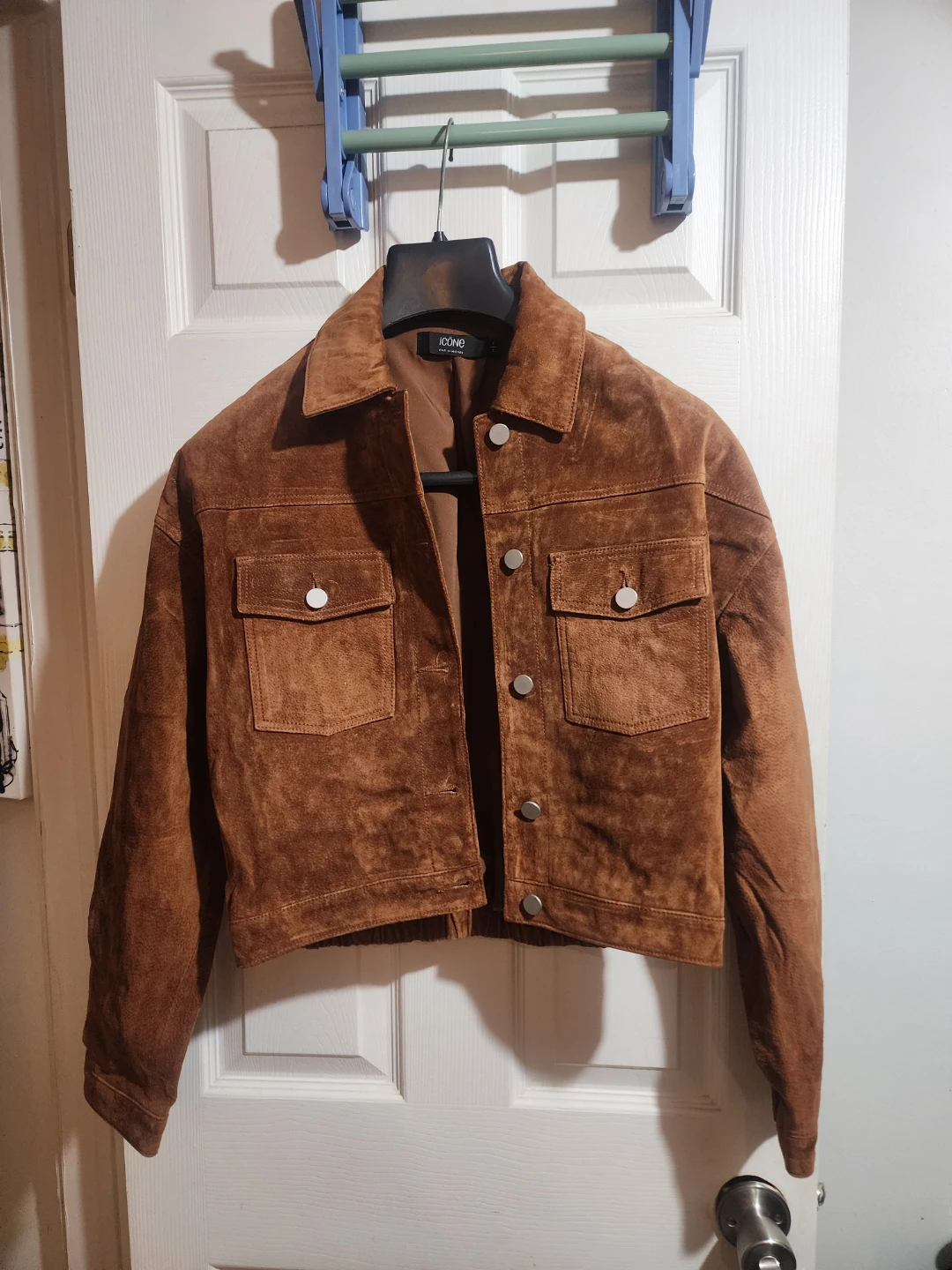 Icone par Simons Brown Suede Jacket