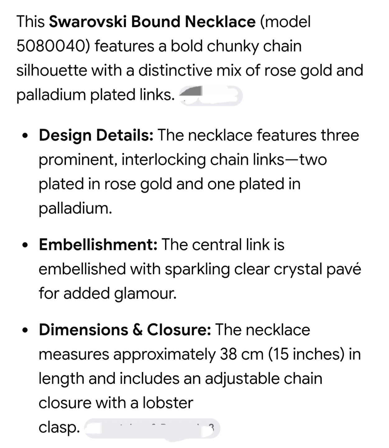 Swarovski Bound Necklace 5080040 - photo 3