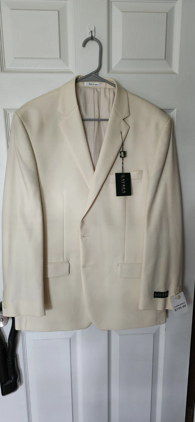 Lauren Ralph Lauren Cream Sport Coat 44R