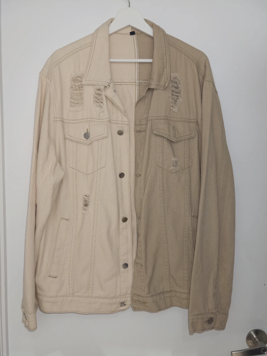 Men's two tone denim jacket