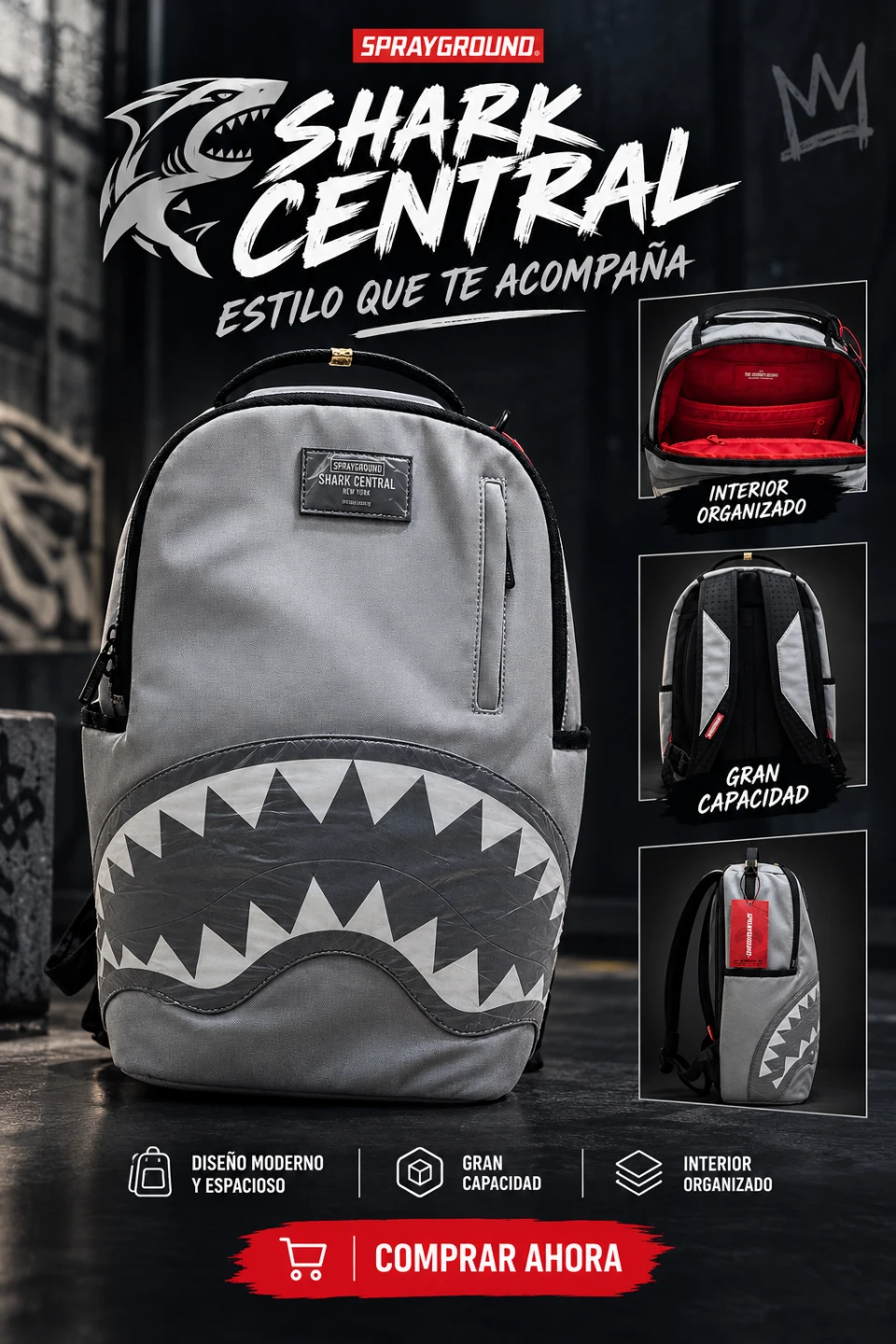 Sprayground Shark Central Backpack