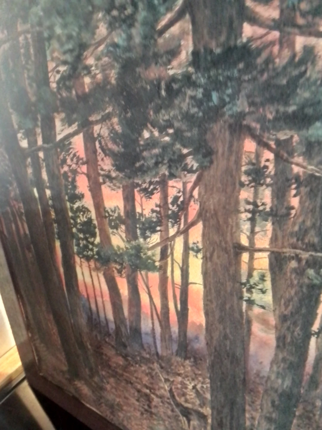 20th-Century Forest Landscape with Deer - photo 5