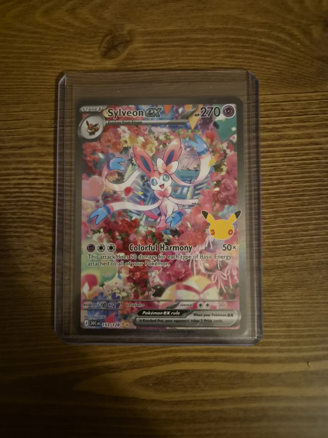 Sylveon EX SIR 30th anniversary Pokémon Card