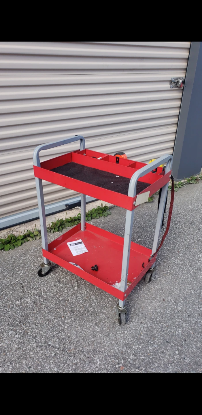 Mastercraft 2-Shelf Rolling Tool Cart